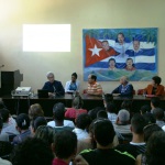 Conferencia Martí y la lengua inglesa impartida por la Dra Matilde Varela Aristigueta en la inauguración del Centro de Idioma de la UC